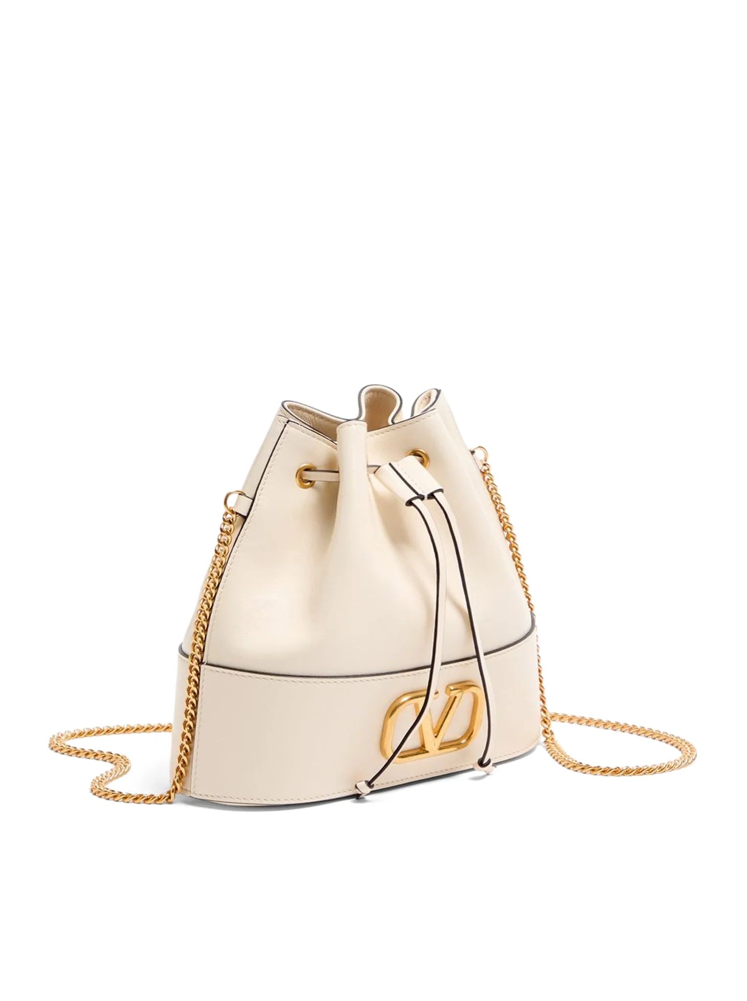 MINI BUCKET BAG WITH VLOGO SIGNATURE CHAIN IN NAPPA - Image 3