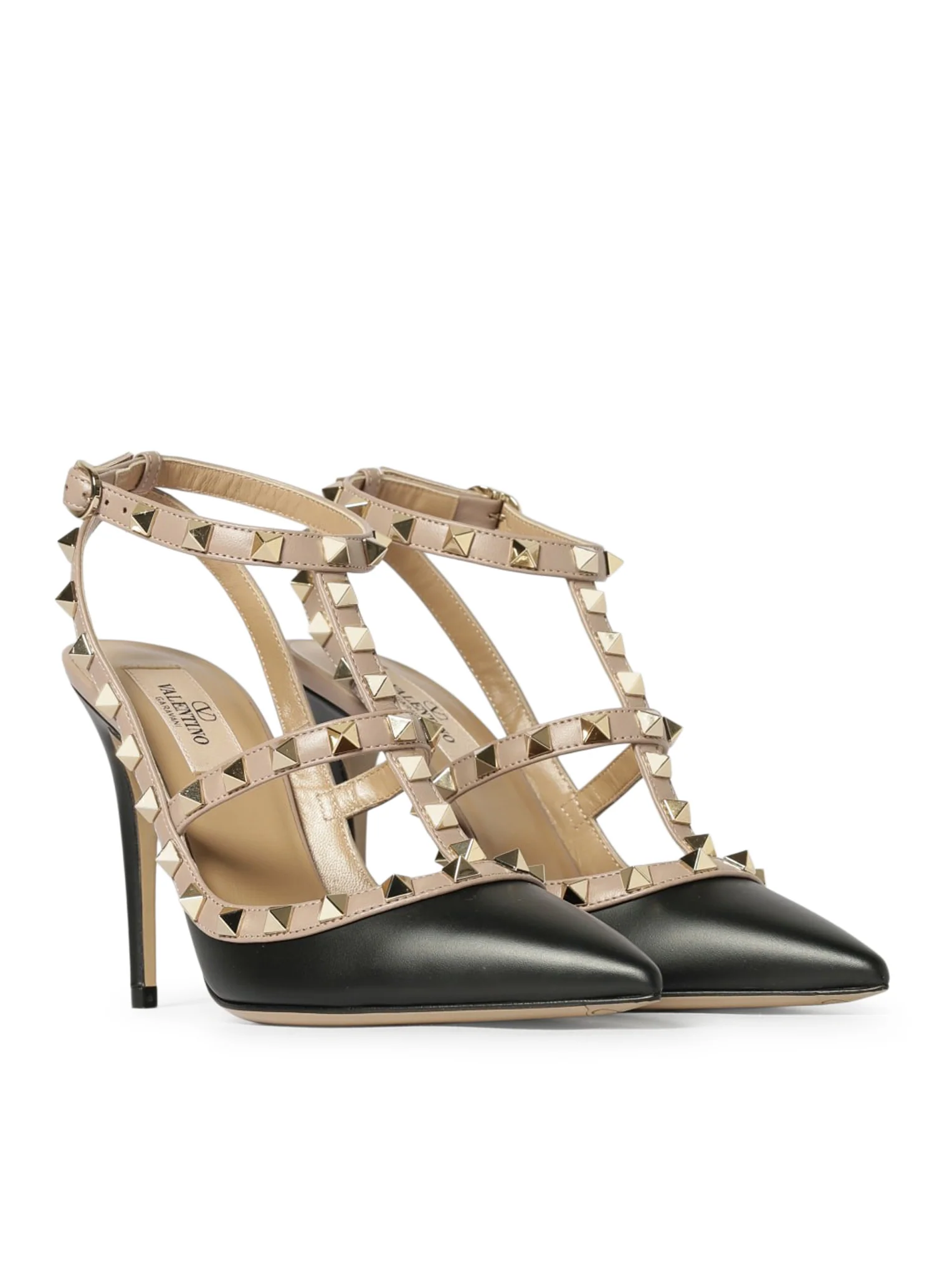 ROCKSTUD LEATHER PUMPS - Image 2