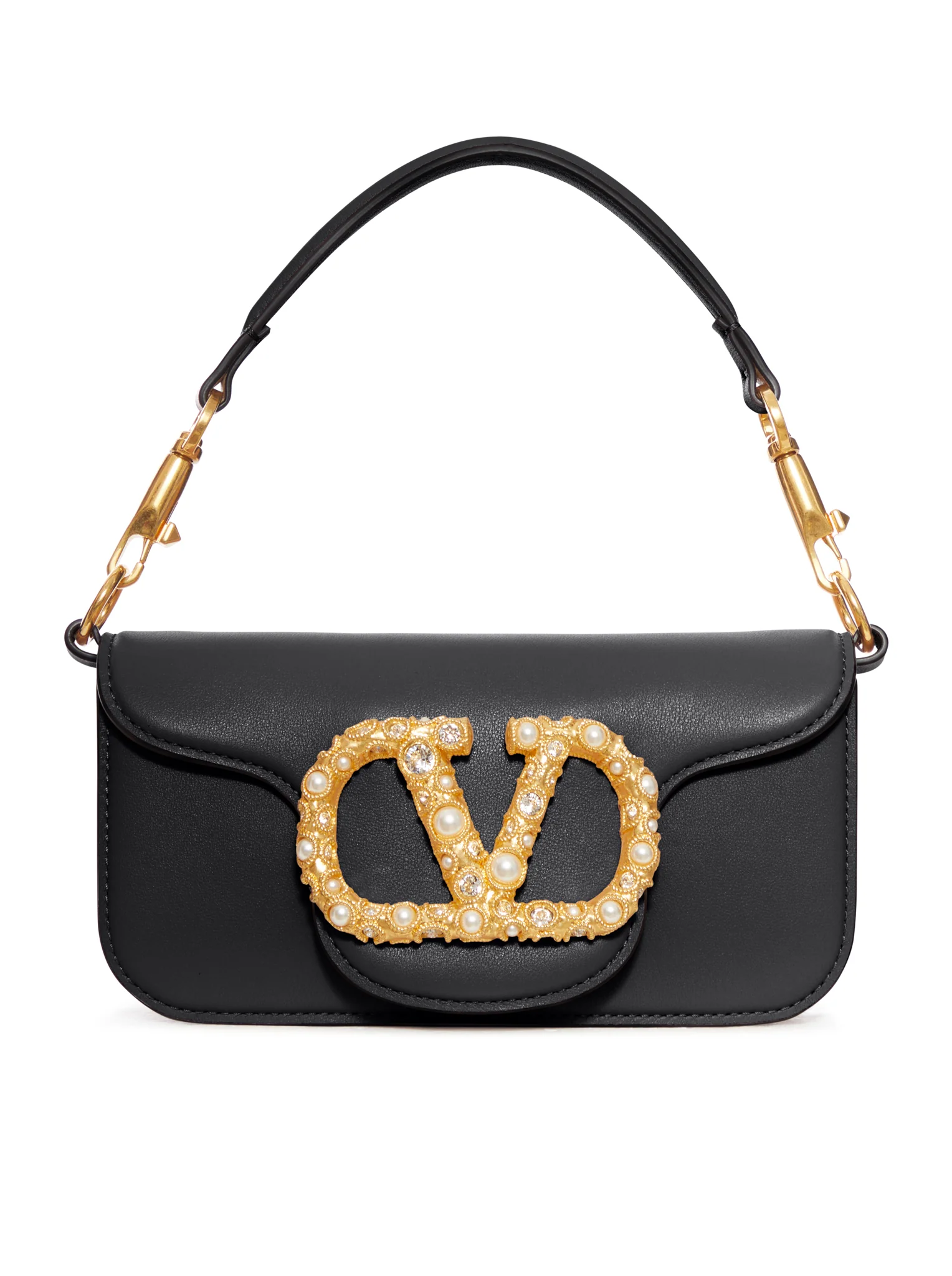 SMALL LOCO` CALFSKIN BAG WITH JEWEL LOGO