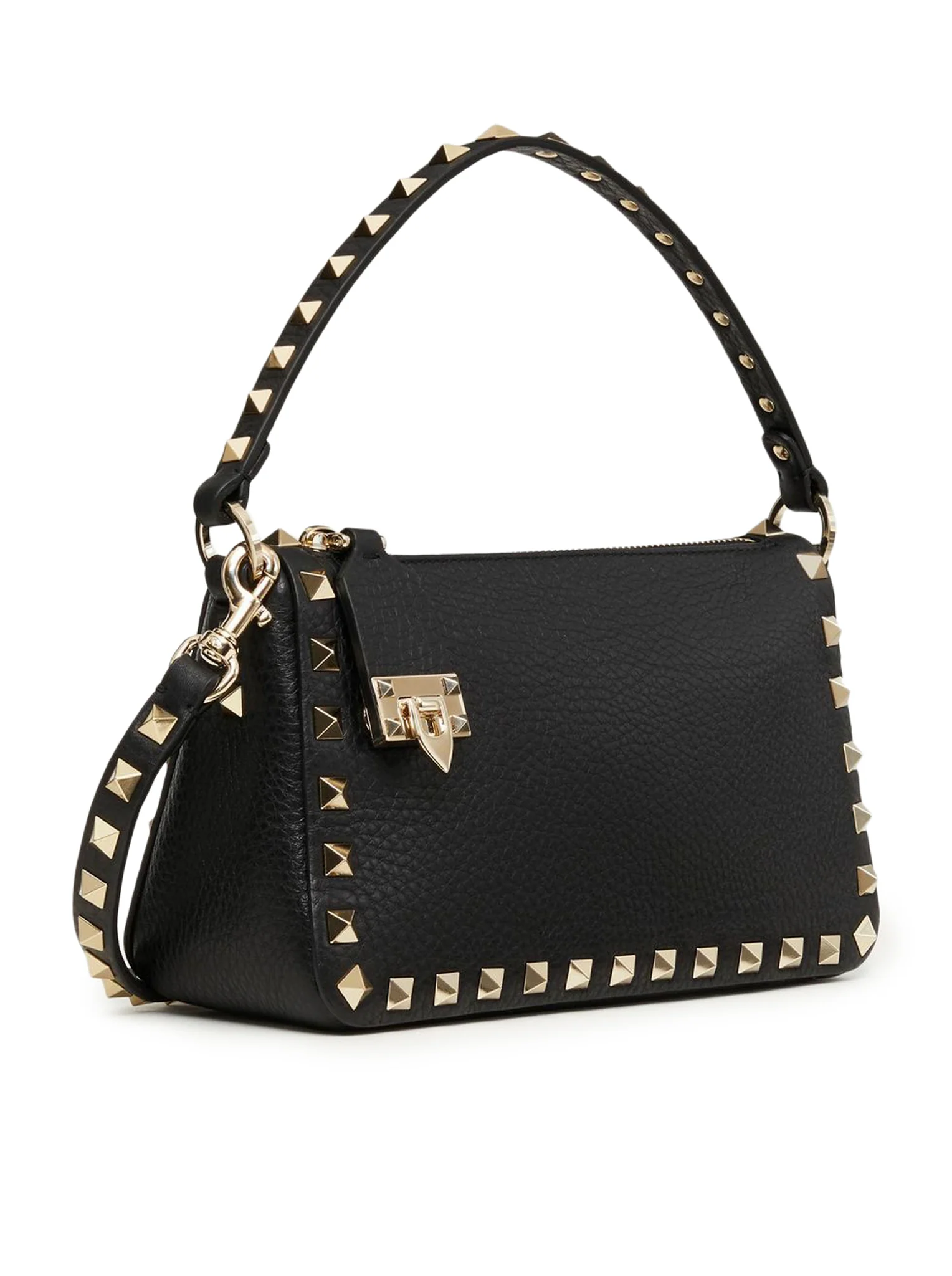 SMALL ROCKSTUD SHOULDER BAG IN GARNET CALFSKIN - Image 2