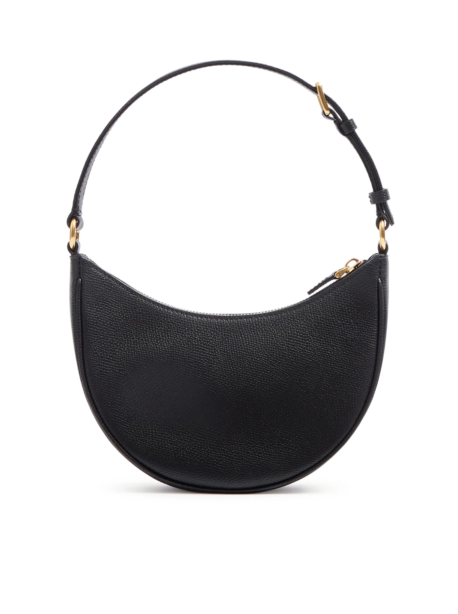 VLOGO SIGNATURE MINI HOBO BAG IN BLACK GARNET CALFSKIN - Image 4