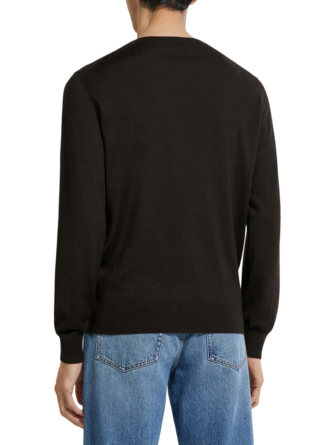 CREW NECK SWEATER IN CASHSETA MÉLANGE - Image 3