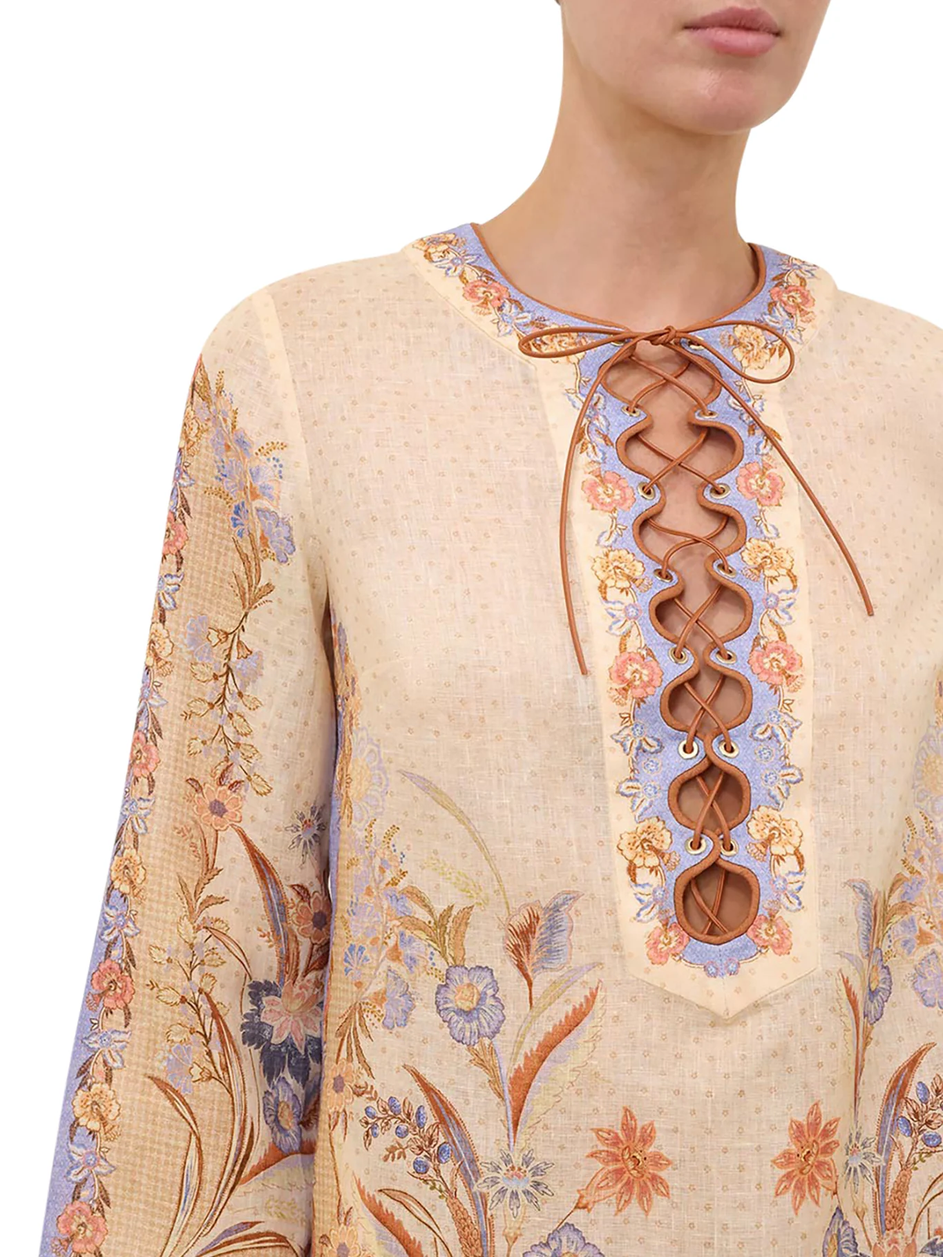 INDRA LINEN MINI TUNIC DRESS - Image 5
