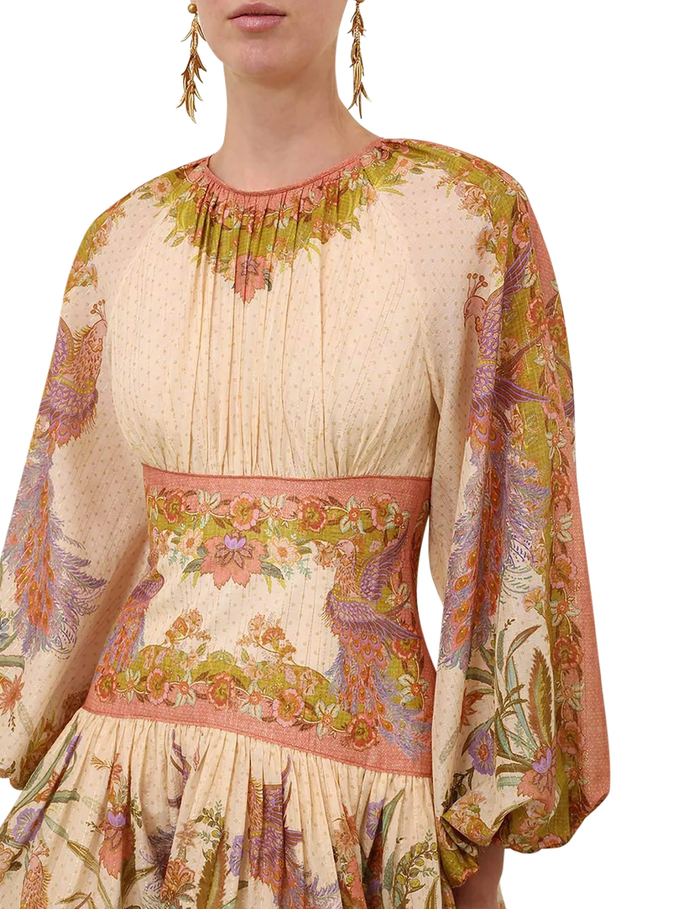 INDRA MINI DRESS IN COTTON AND SILK BLEND - Image 5
